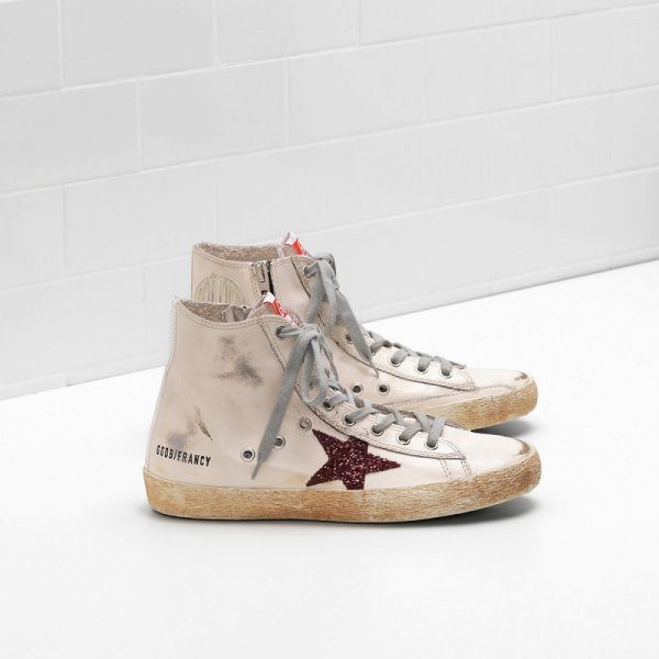 Golden Goose Francy Sneakers Glitter Coated Star Men