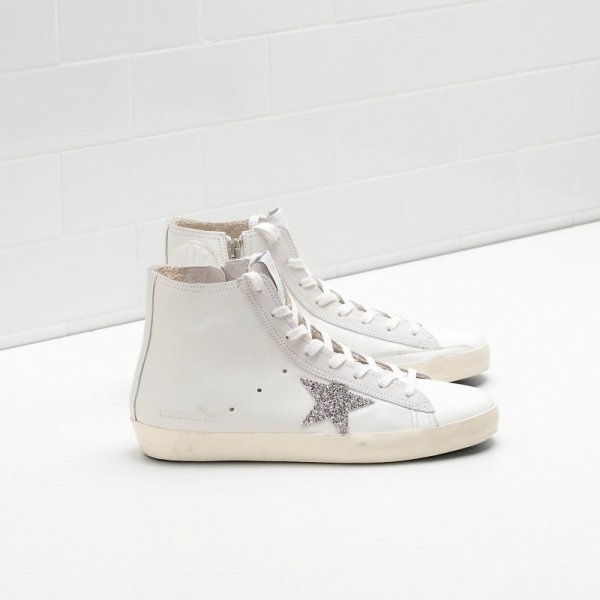 Golden Goose Francy Sneakers In Leather White Women