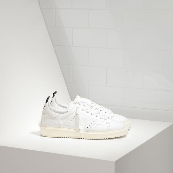 Golden Goose Starter Sneakers In Calf Leather White Women