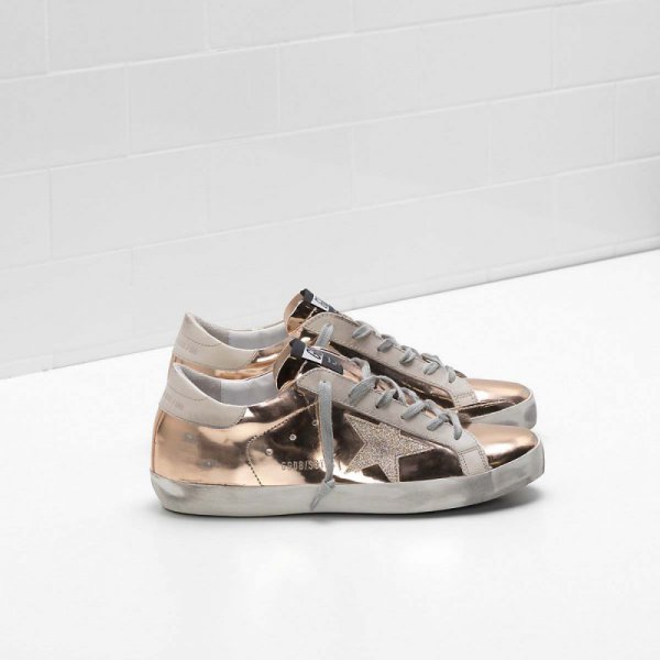 Golden Goose Super Star Sneakers Gold Women