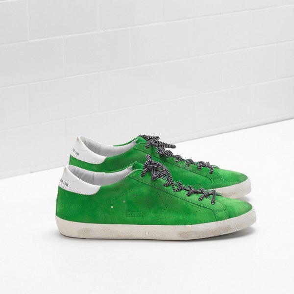 Golden Goose Super Star Sneakers Green Women