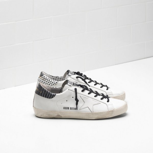 Golden Goose Super Star Sneakers In Leather White Men