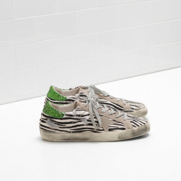 Golden Goose Super Star Sneakers In Suede Green Men