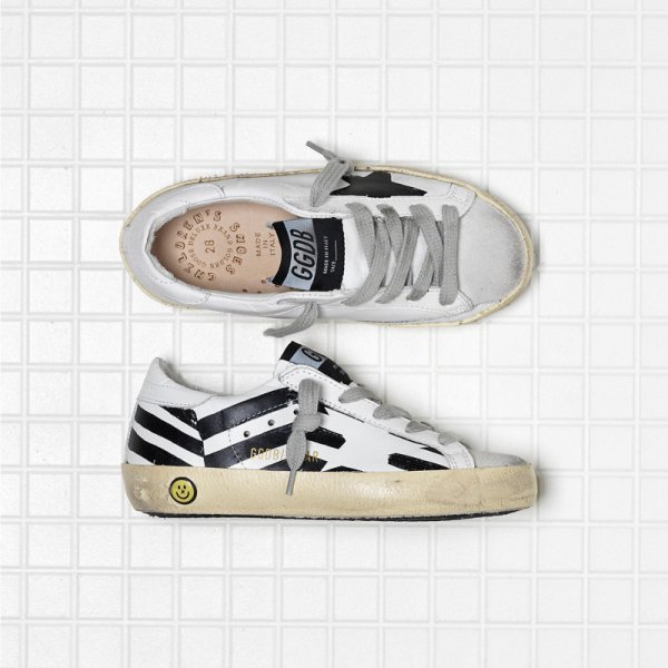 Golden Goose Super Star Upper In Calf Leather Kids