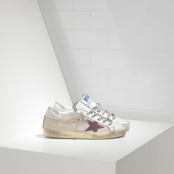 Golden Goose Uper Star Sneakers In Leather With Suede Star Women